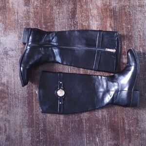 Knee High Tommy Hilfiger Black Riding Boots